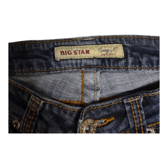 BIG STAR CASEY K LOW RISE BOOT CUT JEANS sz 27R buckle 27 REGULAR 27x31 - Picture 5 of 15